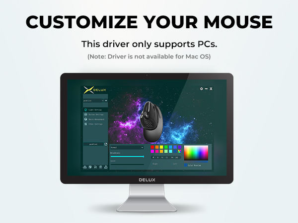 ergonomic mouse backlit