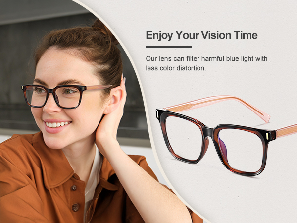 tortoise stylish anti glare blue light blocking glasses computer glasses anti eyestrain headache
