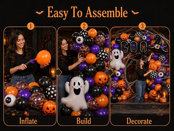 halloween balloon garland