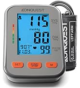 Konquest KBP-2704A Automatic Upper Arm Blood Pressure Monitor - Adjustable Cuff - Large Backlit D...