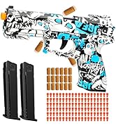 Tcxomino Automatic Shell Ejecting Toy Gun, Fidget &amp; Shooting Game, Toy Pistol with 120 Soft Bulle...