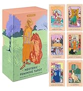 Wyspell Feminine Tarot Card Deck – Borderless Tarot Cards with with Meanings on Them - Guide Book...