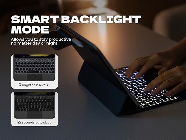 Dexnor for iPad 11th (A16)/ 10th Generation Case with Keyboard