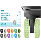10-Pack Upgrade Silicone Luggage Wheel Protectors Covers for Suitcases – Universal Fit 2-2.4 Inch...