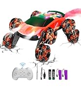 Terucle 8WD Remote Control Car, 2.4Ghz RC Cars with Spray &amp; Cool Light, Kids Toys Electroplating ...