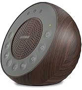 Housbay White Noise Machine with 31 High Fidelity Soothing Sounds, 5W High Power Loud Enough Spea...
