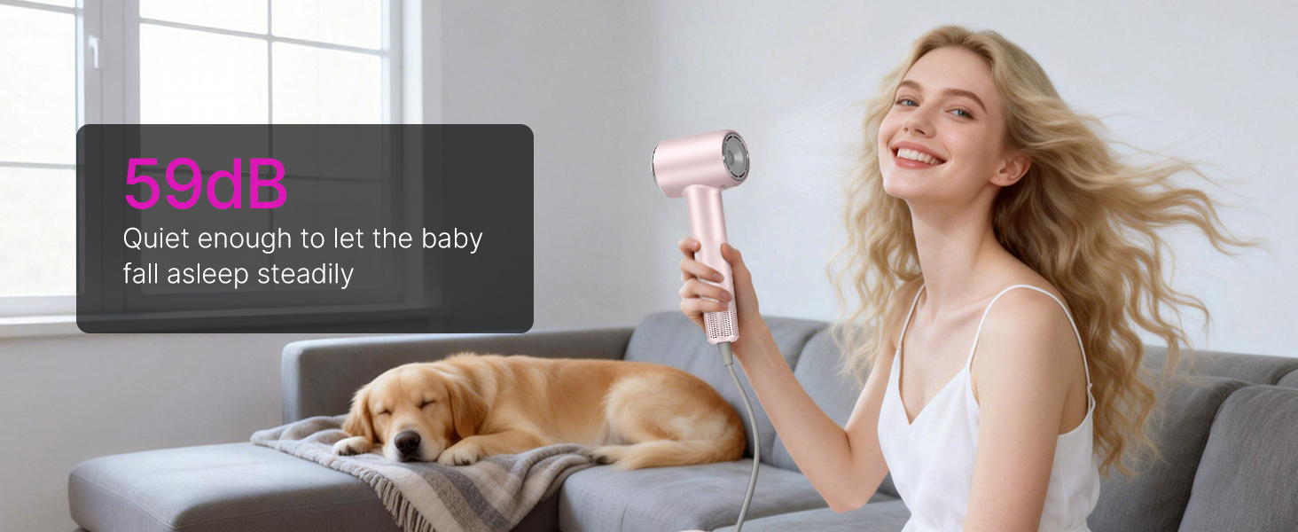 quiet blow dryer