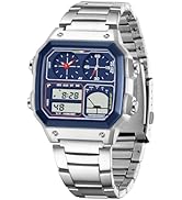 FANMIS Men's Luxury Digital Quartz Waterproof Wrist Watches Dual Time Countdown Alarm Stopwatch B...