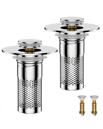 Bathroom Sink Drain Strainer,Universal Pop-Up Sink Stopper Hair Catcher