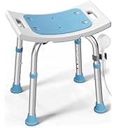 HOMLAND Shower Chair for Inside Shower, 400 lbs Adjustable Shower Stool with Suction Feet, Shower...