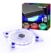 WFPOWER Wireless IR Remote Control 24 keys PS4 Cooling Fan RGB USB LED Cooler Thermal Fan Pad Sta...