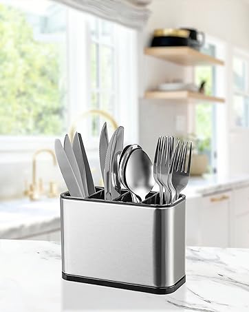 Kitchen Utensil Holder For Counter Organizer Stainless Steel