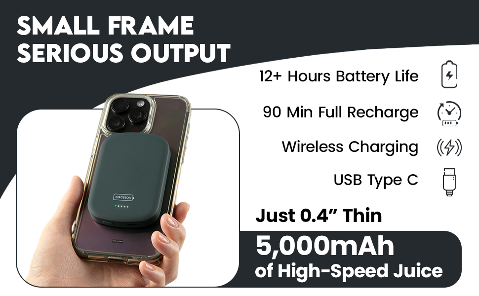 magnetic wireless portable charger usb c iphone 15 16 13 battery bank