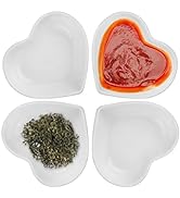 DS. DISTINCTIVE STYLE 4 Pieces Tea Bag Holder Teabag Coaster Seasoning Dish for Sauce Dessert (He...