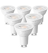 Lepro GU10 LED Bulb Dimmable, 50W Halogen Equivalent Light Bulbs, 5.5W 3000K Soft Warm Light Repl...