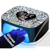 Cordless UV LED Nail Lamp, Rechargeable UV Nail Lamp Gel Nail Dryer with 4 Timers and Automatic S...