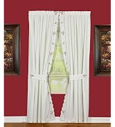 Today's Curtain Holiday Joy Panel Pair and Tieback,84