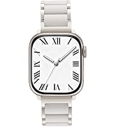 V.R.HOPE 2-in-1 Office &amp; Gym Band for Apple Watch Women – Stainless Steel + Soft Silicone Hybrid,...