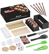 HI NINGER Sushi Making Kit Complete Sushi Making Kit for Beginners Sushi Makers withChef's Knife,...