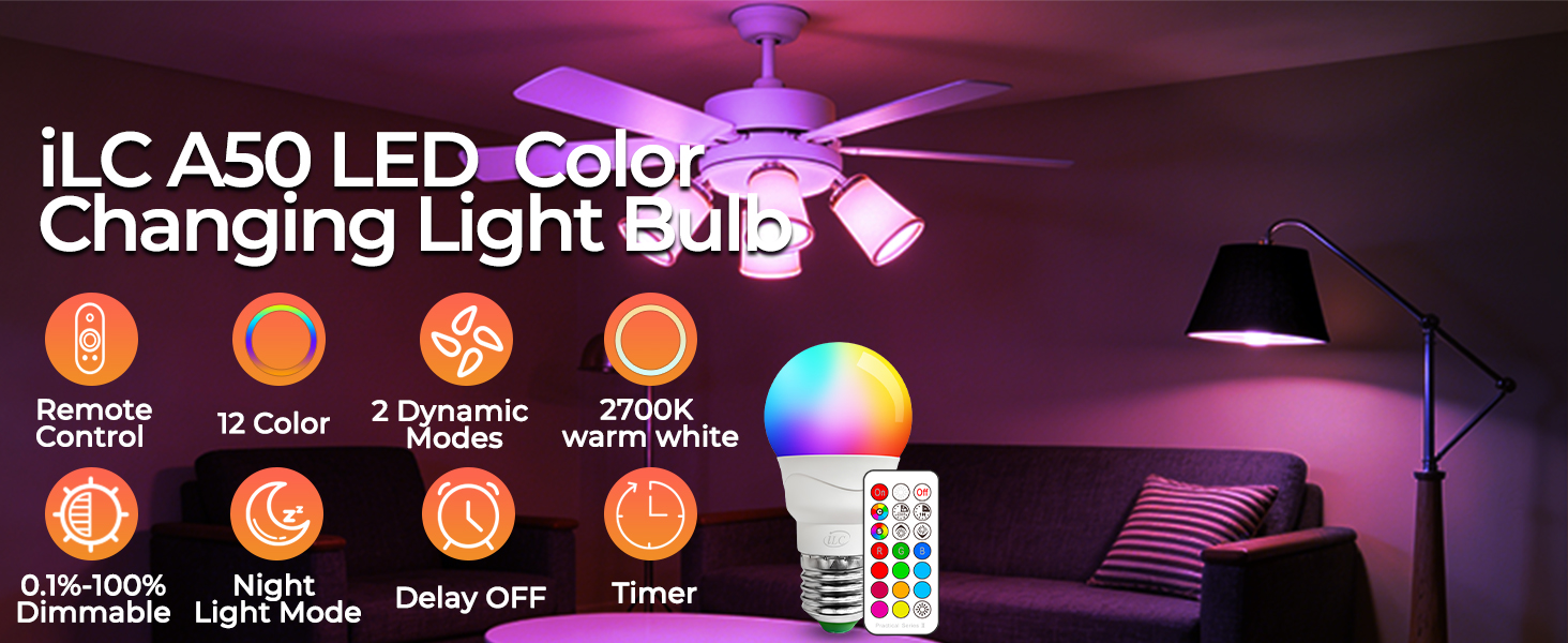 A50 RGBW LED Bulb