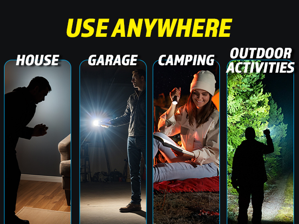 Flashlight pack rechargeable flashlight tactical flashlight bright flashlight 