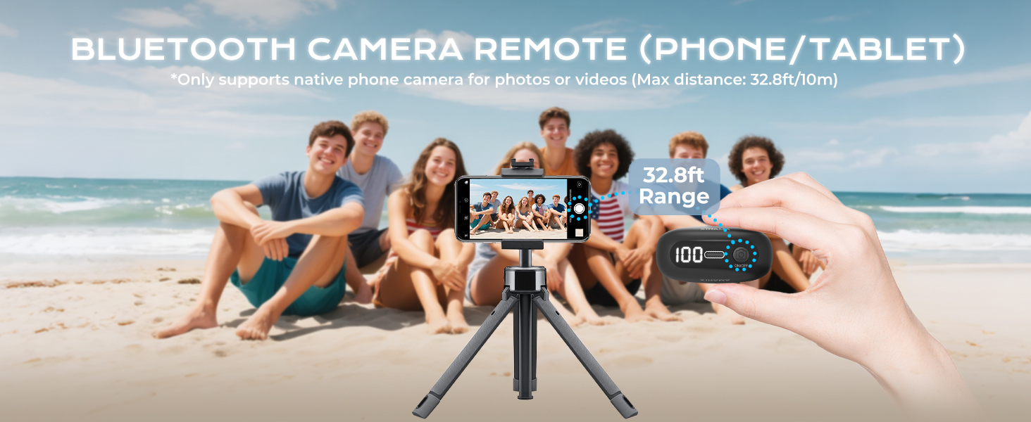 xihama B5 Tiktok Scrolling Remote Control with Wireless Earbuds