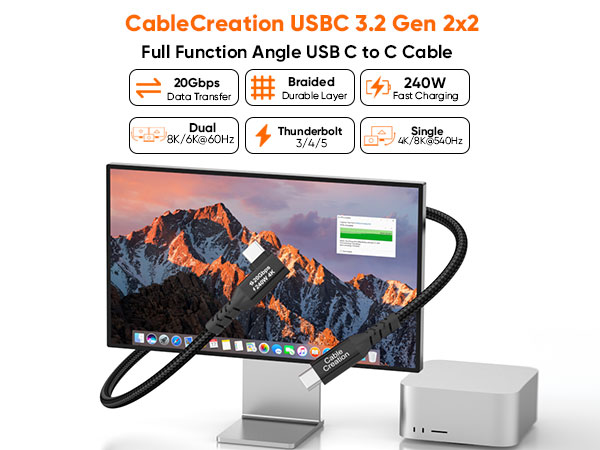 USB C 3.2 Gen 2x2 cable