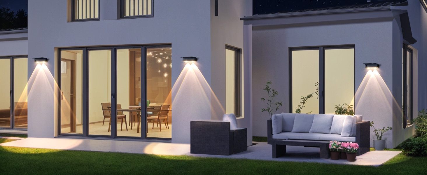 Solar Fence Lights Outdoor
