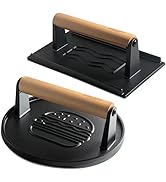 XUDAKAIXIN Cast Iron Smash Burger Press 7.1