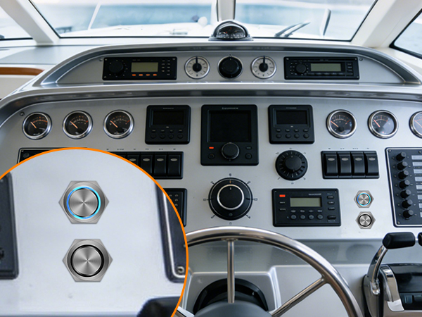 19mm 12V Waterproof ON Off Latching Push Button Switch