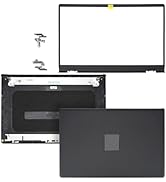 Replacement LCD Back Cover Top Case Lid Front Bezel with Hinges for Dell inspiron 15 3510 3511 35...