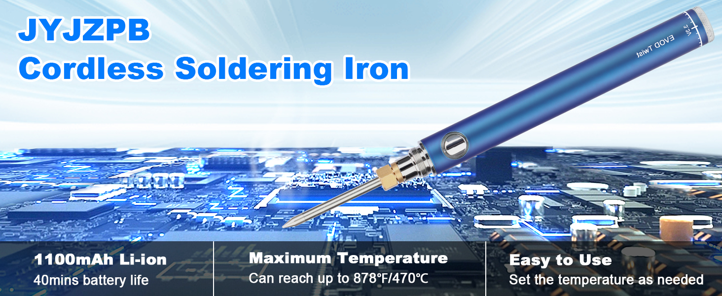 cordless soldering iron kit portable
