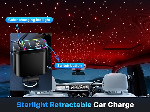 Starlight Retractable Car Charger