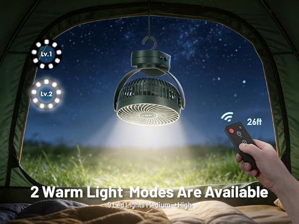rechargeable fan camping