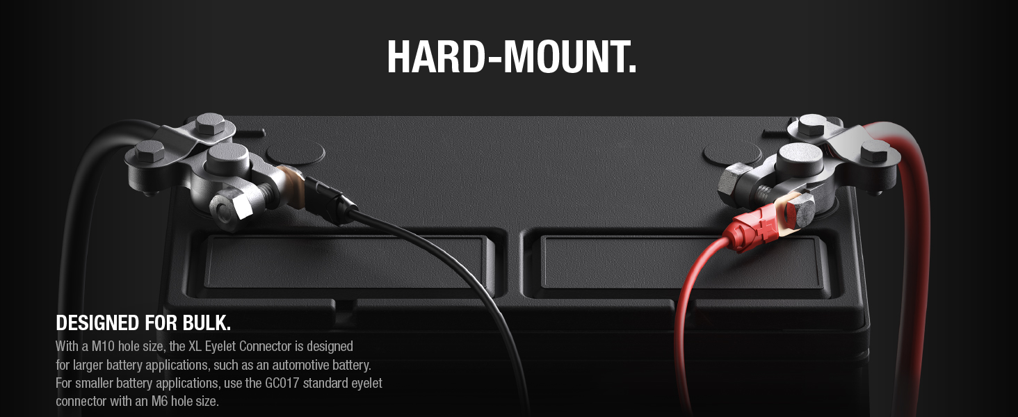 NOCO GC018 12-Volt Adapter Plug Socket with Eyelet Battery Terminals