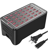 USB Charger, Cinlinso 30 Port 150W(30A) USB Charging Station Multi Port USB Hub Charger with Smar...