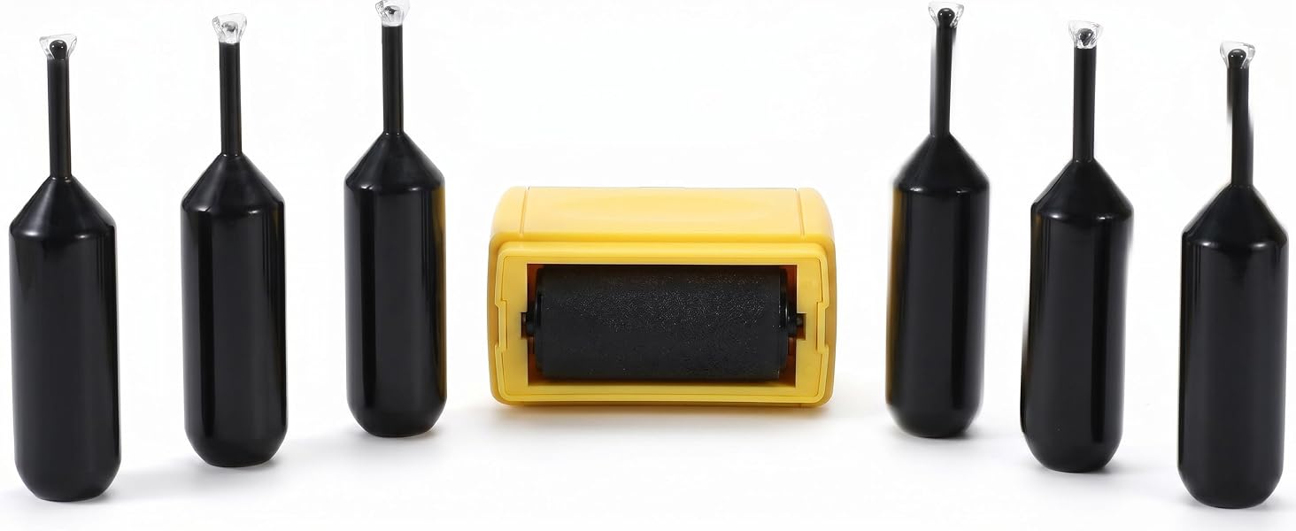 Privacy Blocker Stamp Kit with 6 Extra Refill Inks