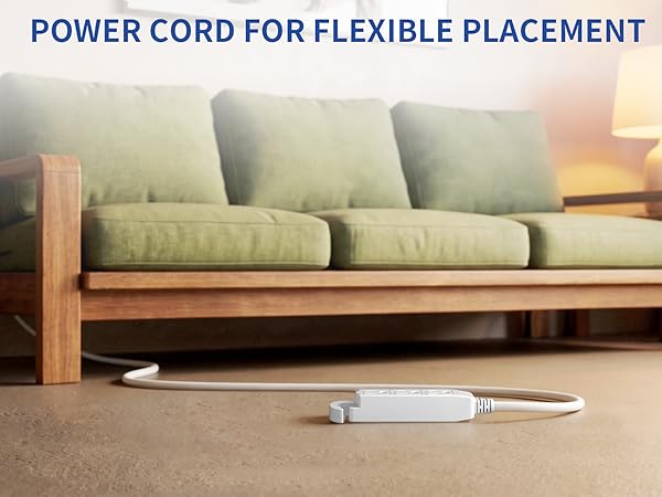 Power Cord for Flexible Placement