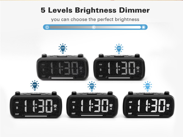 5 levels brightness dimmer