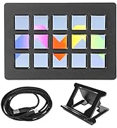 Yunseity LCD Custom Keyboard, 15 Keys, One Key Operation, Powerful Plugins, Hotkey Operation, LCD...