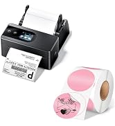 Phomemo Thermal Label Printer Upgraded with Touchable Screen, Shipping Label Printer for Small Bu...