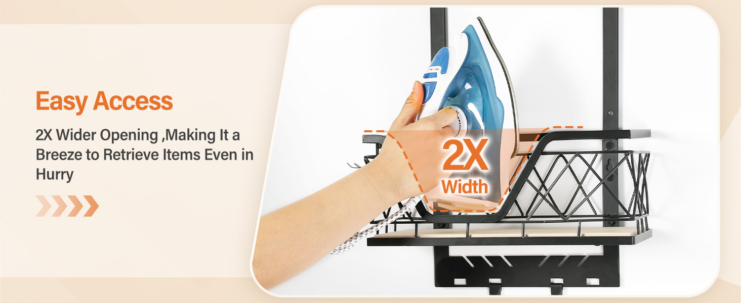 ironing board hanger wall mount