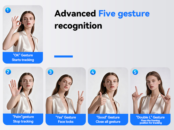 auto face tracking tripod 360 rotation with stand