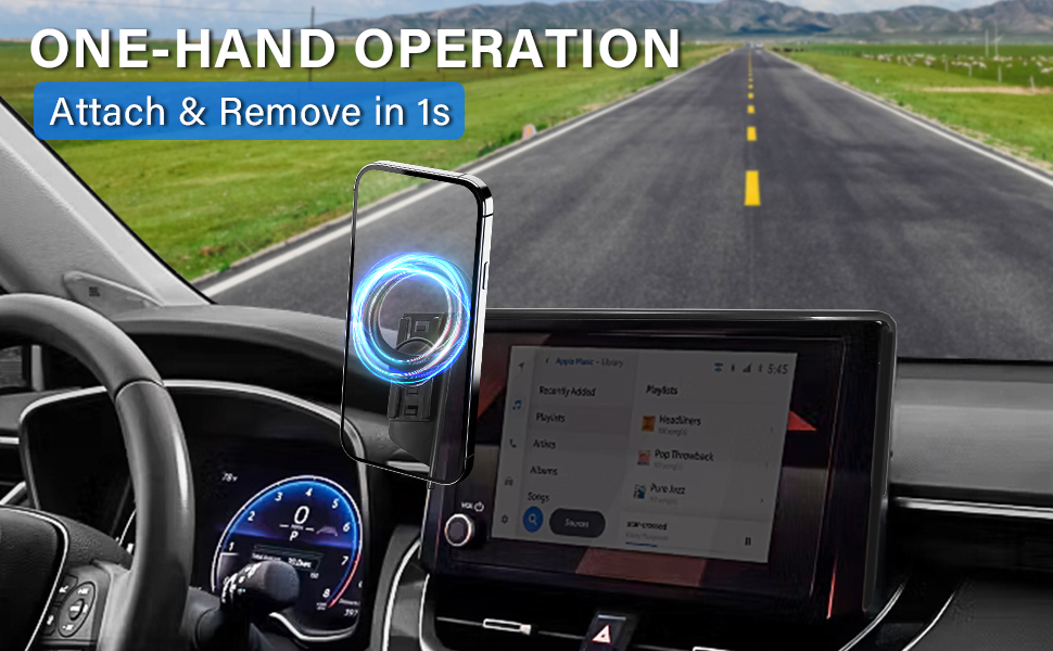 MagSafe Car Phone Holder Toyota RAV4 2023 2024 2025 Magnetic Phone Holder Cell Phone Mount 