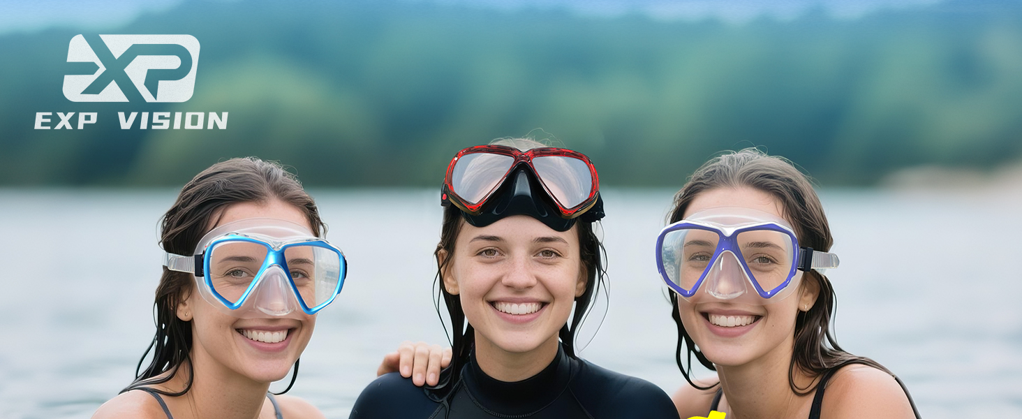 Swim Goggles Adult with Nose Cover, Clear Diving Mask Wide View No Blurring for Men Women Youth