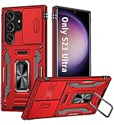 ANNGELAS for Samsung Galaxy S23 Ultra Case - Shockproof Anti-Fall Drop Protection - Built-in Slid...