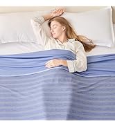 EMME Cooling Blankets for Hot Sleepers, Summer Blanket Twin/Full Size for Bed, Thin Lightweight T...