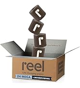 Reel Premium Toilet Paper - 24 Rolls of Toilet Paper - 3-Ply Made From Tree-Free - Zero Plastic P...
