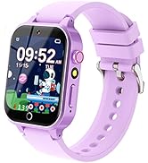 Kids Smart Watches Girls Age 5-12, 26 Games High-Resolution Touchscreen Kids Watch with Video Cam...