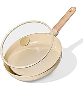 CAROTE 10" Frying Pan Set, Non-Toxic PTFE &amp; PFOA Free Fry Pan &amp; Omelet Pan, Compatible with Induc...